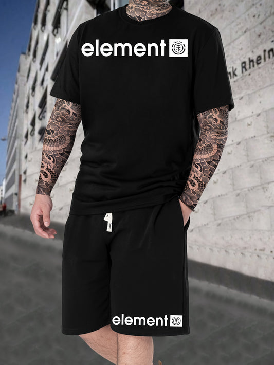 Men's T-Shirt and Drawstring Shorts 2-Piece Set - The Shacktique