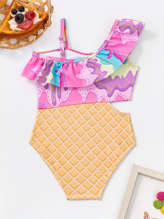 Girls' One-Piece Beach Bathing Suit - The Shacktique