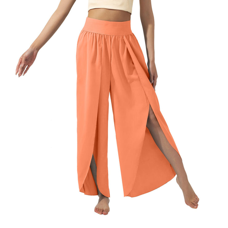Women's Slimming High Waist Slit Yoga Pants