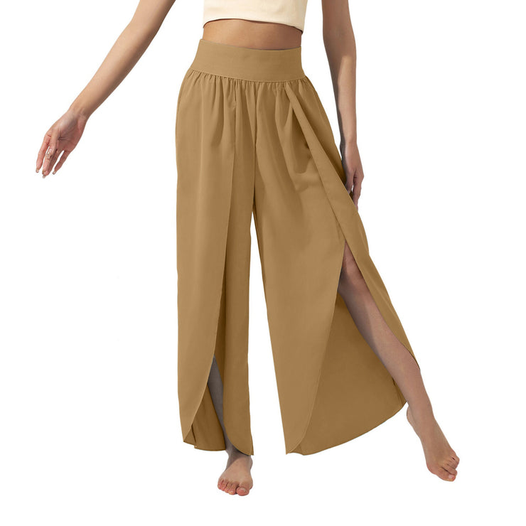 Women's Slimming High Waist Slit Yoga Pants
