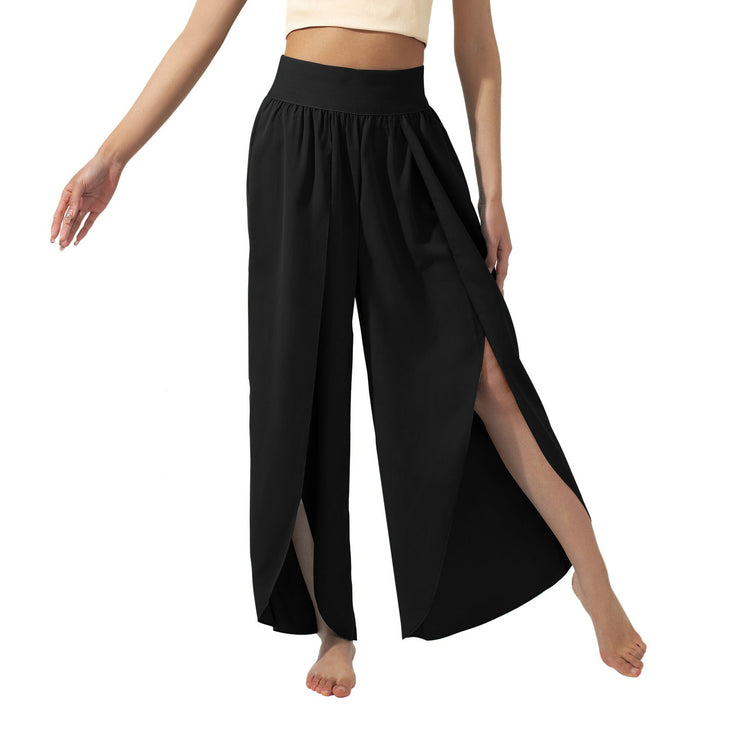 Women's Slimming High Waist Slit Yoga Pants