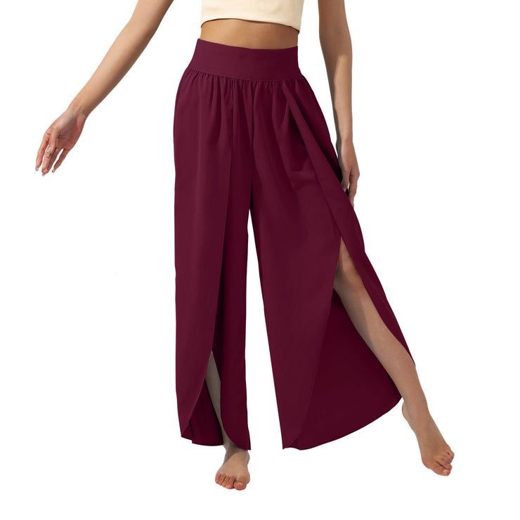 Women's Slimming High Waist Slit Yoga Pants