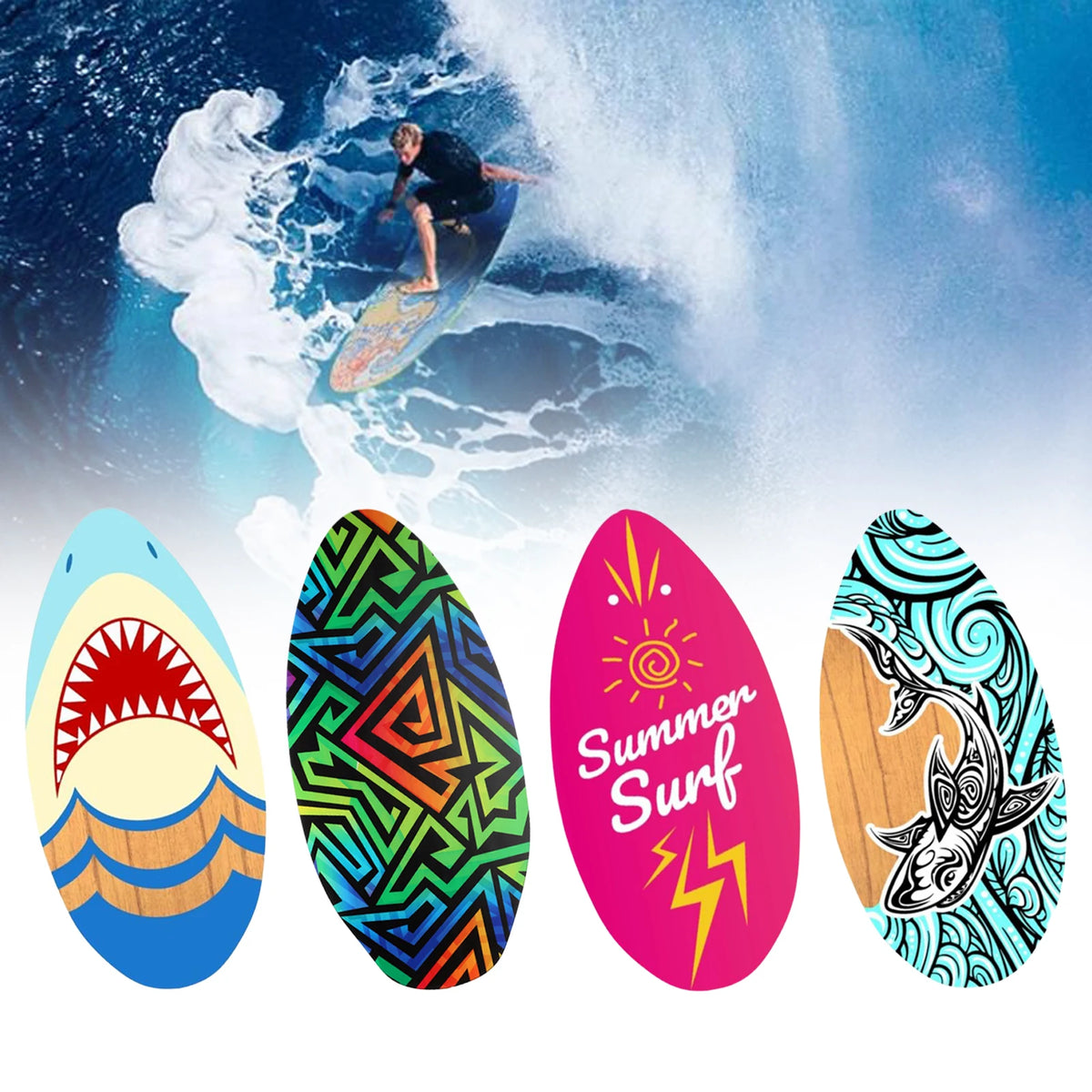 Beach Skimboard — Wooden Beginner Wave Riding Skimboard Australia
