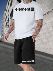 Men's T-Shirt and Drawstring Shorts 2-Piece Set - The Shacktique