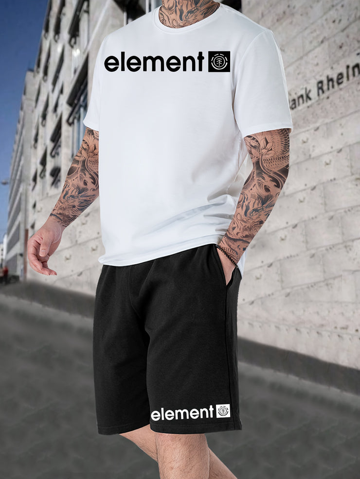 Men's T-Shirt and Drawstring Shorts 2-Piece Set - The Shacktique
