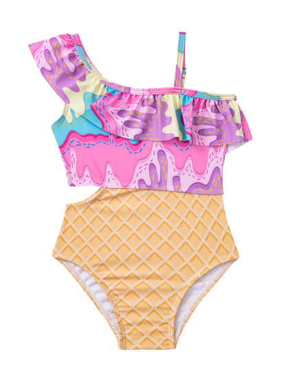 Girls' One-Piece Beach Bathing Suit - The Shacktique