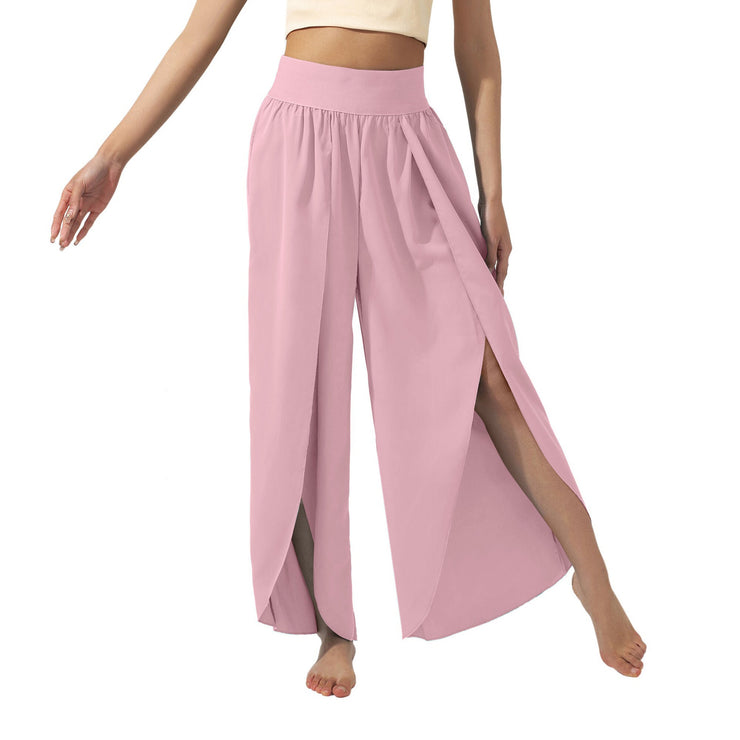 Women's Slimming High Waist Slit Yoga Pants