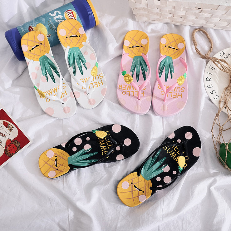 Pineapple Women Flip Flops - The Shacktique