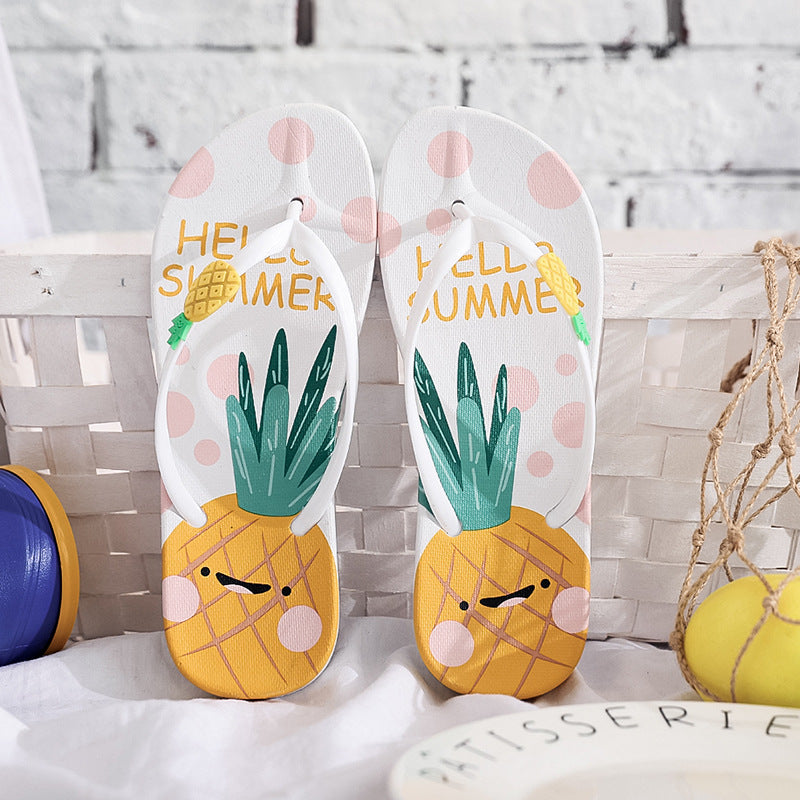 Pineapple Women Flip Flops - The Shacktique