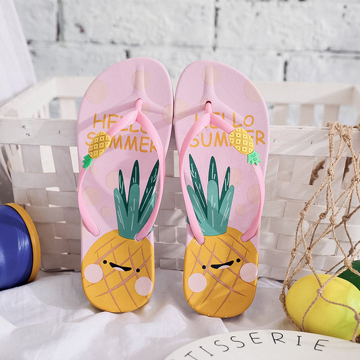 Pineapple Women Flip Flops - The Shacktique