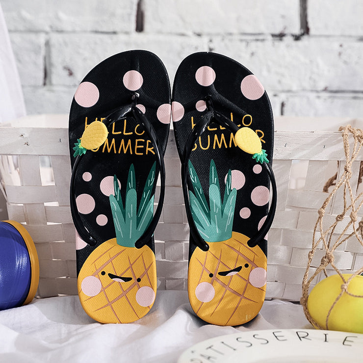 Pineapple Women Flip Flops - The Shacktique