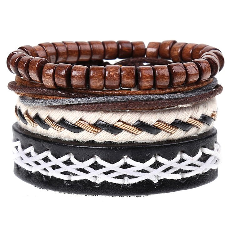 Cross-border Retro male leather bracelet - The Shacktique