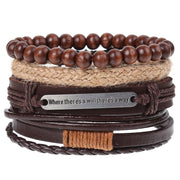 Cross-border Retro male leather bracelet - The Shacktique