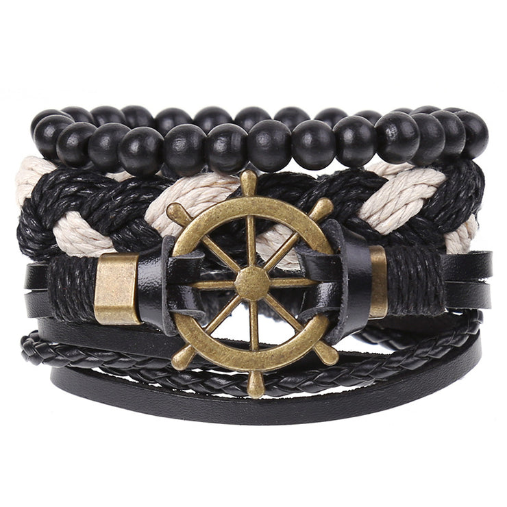 Cross-border Retro male leather bracelet - The Shacktique