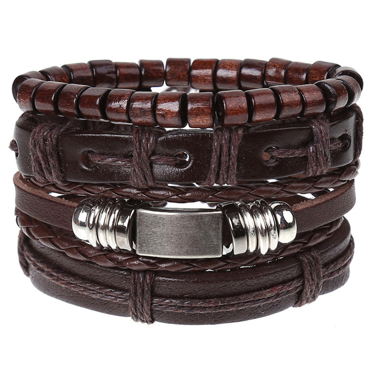 Cross-border Retro male leather bracelet - The Shacktique