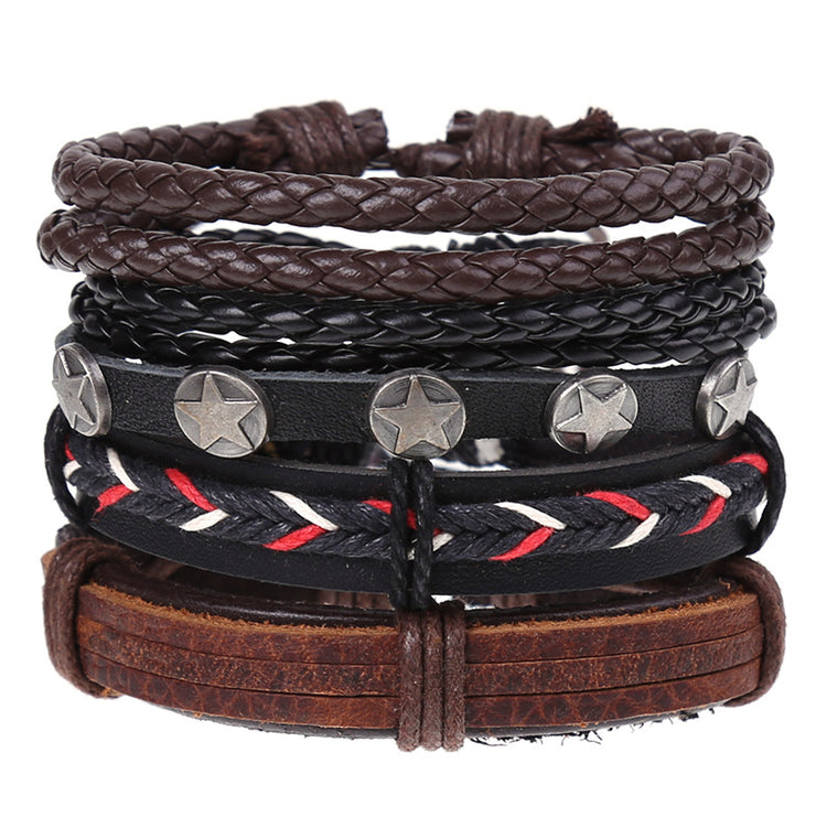 Cross-border Retro male leather bracelet - The Shacktique