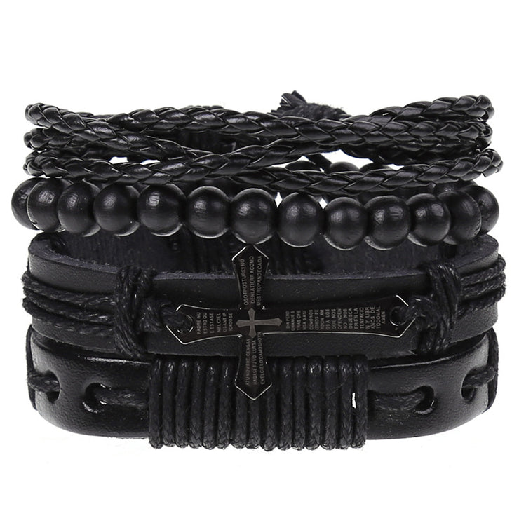 Cross-border Retro male leather bracelet - The Shacktique