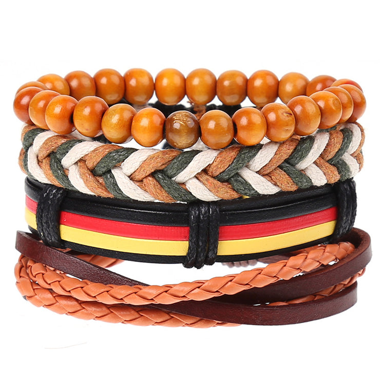 Cross-border Retro male leather bracelet - The Shacktique