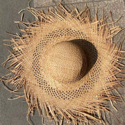 Natural Raffia Sun Hat For Women Wide Brim - The Shacktique